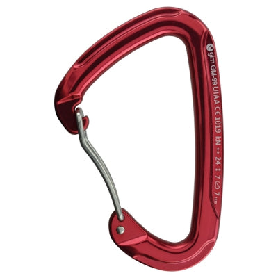 Mosquetón Gim Rojo Aluminio sin seguro
