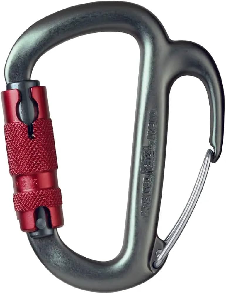 Mosquetón FREINO Petzl | Con Gancho de Frenado para Descenso