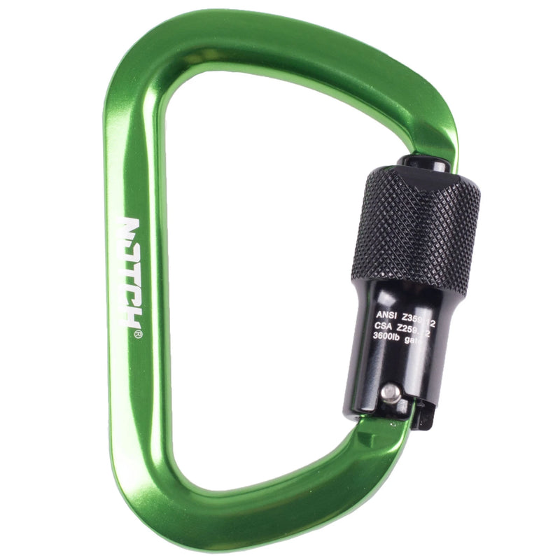 Mosqueton Notch Aluminio Verde