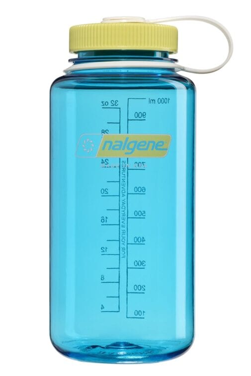 Nalgene Boca Ancha 1 litro– Azul Atolón Con Endive
