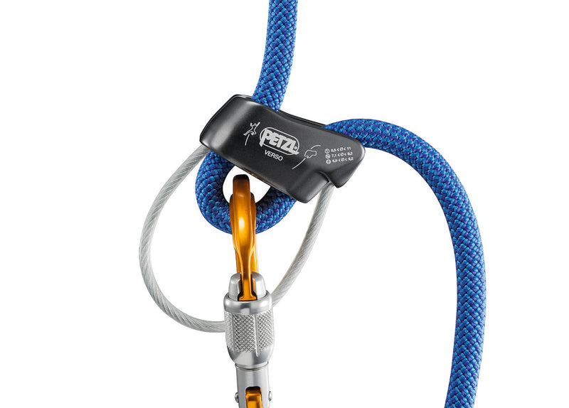Asegurador-Descensor VERSO Petzl | Ultraligero para Escalada
