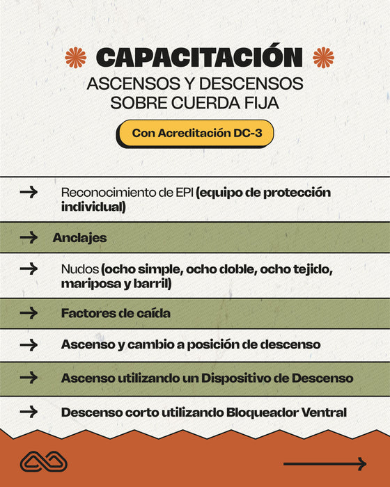 Capacitacion en Ascensos y Descensos con Acreditacion DC3