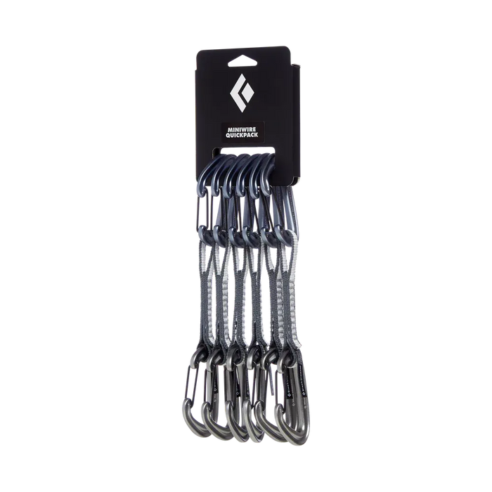 Black Diamond MiniWire Quickdraw 12cm – Pack de 6 Anillas Ligeras