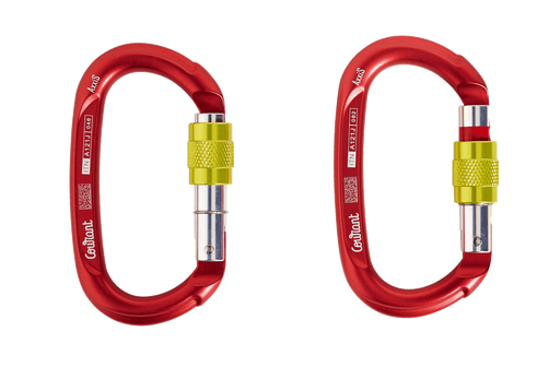 Mosqueton alumnio oval con seguro rosca AXXIS - Mosquetones - Ameyalli