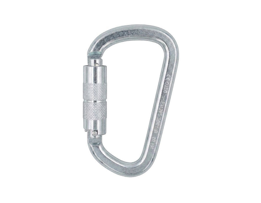 Mosqueton Safetop Asimétrico Acero Twist-lock Mosquetón 40kN 80120