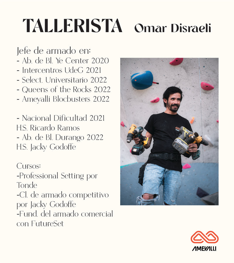 Taller en Fundamentos y Sensaciones en el Routesetting por Omar Disraeli