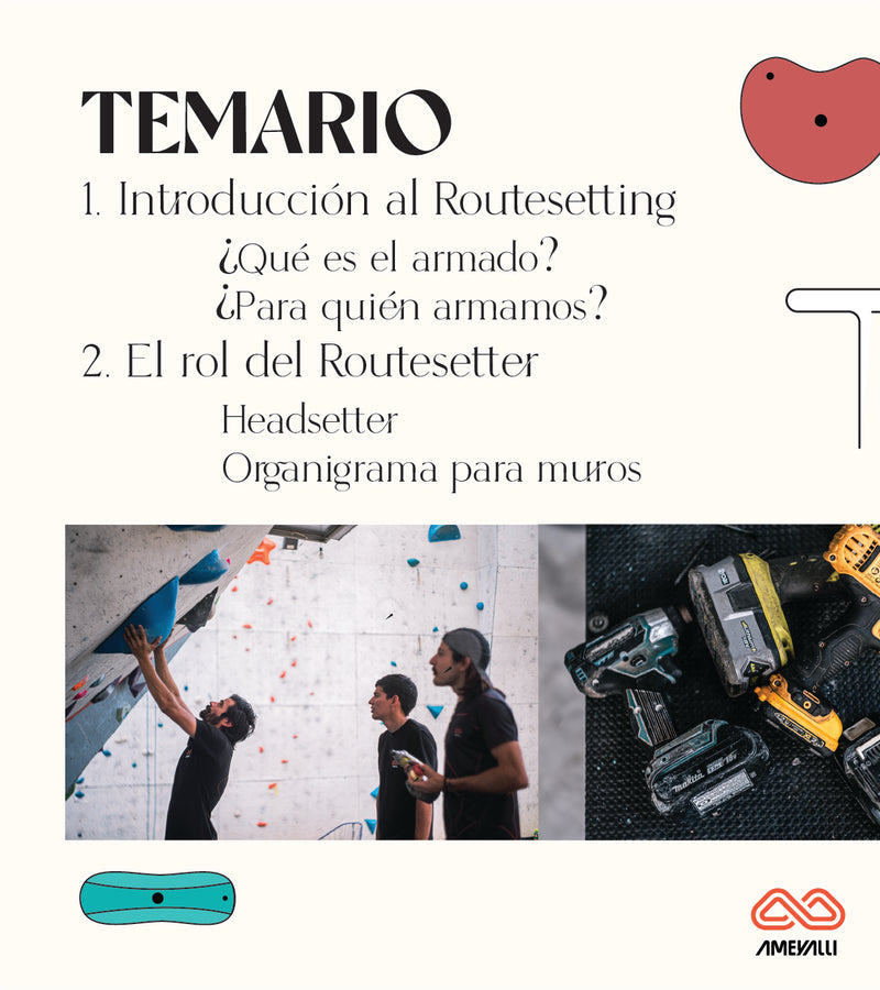 Taller en Fundamentos y Sensaciones en el Routesetting por Omar Disraeli