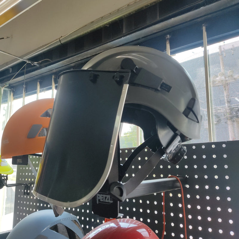 Protector facial oscuro para casco Safetop