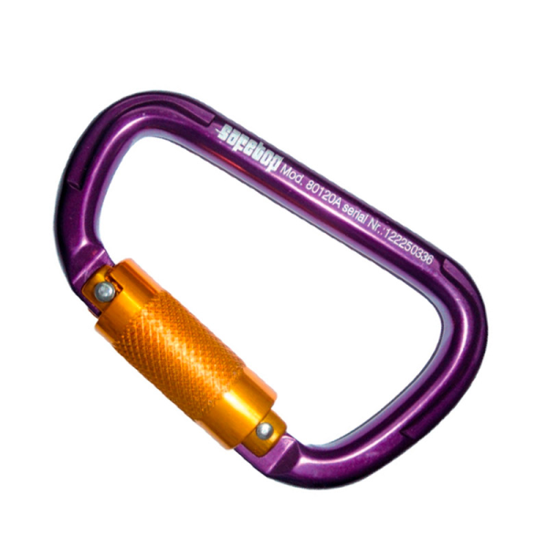Mosqueton Safetop Asimétrico Alumunio Twist-lock 80120A
